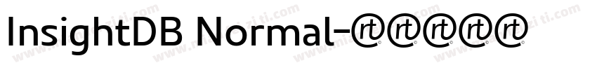 InsightDB Normal字体转换